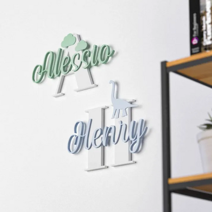 Personalized Monogram Bedroom Door Decoration Name Sign | CWBaby424