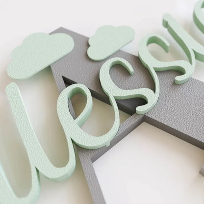 Personalized Monogram Bedroom Door Decoration Name Sign | CWBaby424