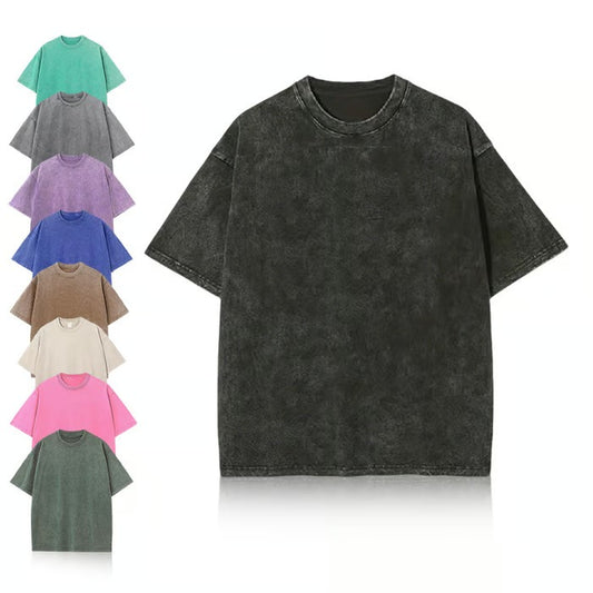 ⚡Hot Sales 50% OFF🔥4 Pack Oversized Tshirts for Men Gym Vintage Heavyweight T Shirts Cotton Workout Acid Wash Baggy Tees