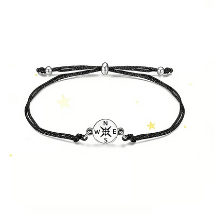 Graduation Compass Bracelet for Class of 2026 – Inspirational Gift for Her Him, High School College 8th Grade Graduate, Stainless Steel with Heartfelt Card & Graduation Cap Box