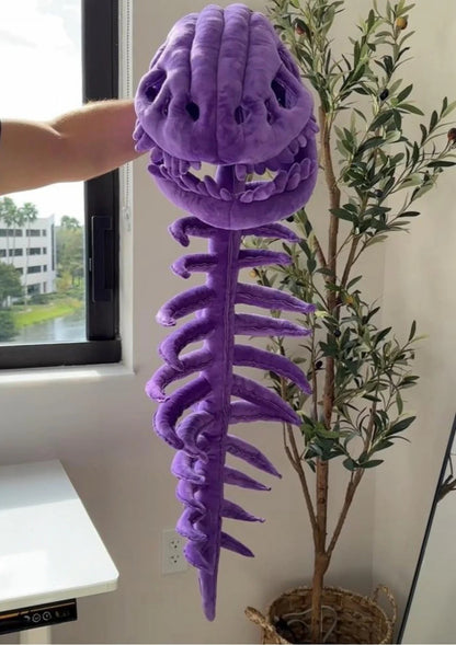 🦖 Funny Wearable Dinosaur Skeleton Plush | 3D T-Rex Fossil Hat & Tail Cozy Costume