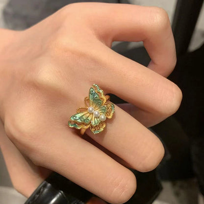 Vibrant Enamel Ring - Colorful Stackable Band for Women