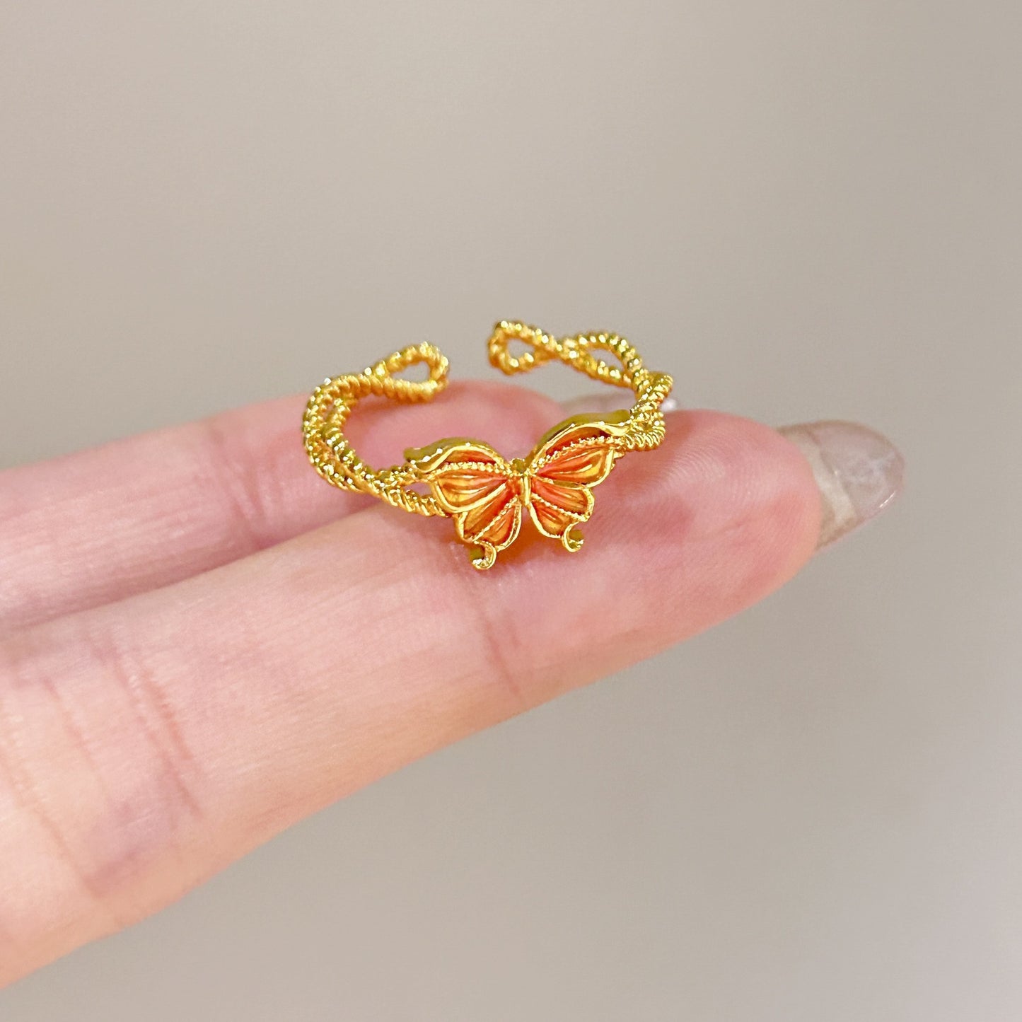 Vibrant Enamel Ring - Colorful Stackable Band for Women