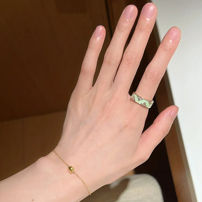 Vibrant Enamel Ring - Colorful Stackable Band for Women